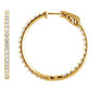 saveongems 41.5 mm :: 5 CTW / I1 H+ / 14K Yellow 14K Natural Diamond Inside-Outside Hinged Hoop Earrings