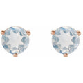 saveongems Jewelry 14K Natural Blue Moonstone Friction Post Earrings