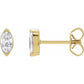 saveongems 5 x 3mm :: 1/3 CTW / SI G-H / 14K Yellow Marquise Diamond Stud Earrings 1/6-1/2 Carat Total Weight