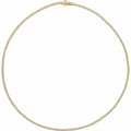 saveongems 2mm :: 5 3/4 CTW / SI1-SI2 G-H / 14K Yellow LG Diamond Tennis necklace 16