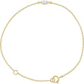 saveongems Jewelry 1/4 ctw (6 x 3 mm) / SI GHI / 14K Yellow Diamond Bracelet 6.5-7.5