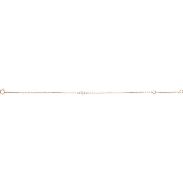 saveongems Jewelry Diamond Bracelet 6.5-7.5" 1/4 Carat Total Weight
