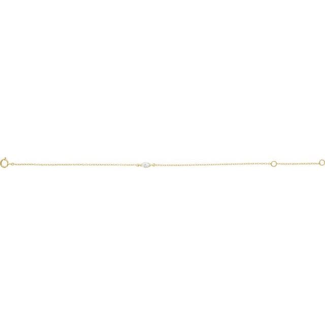 saveongems Jewelry Diamond Bracelet 6.5-7.5" 1/4 Carat Total Weight