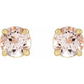 saveongems Jewelry 14K Pink Morganite Earrings