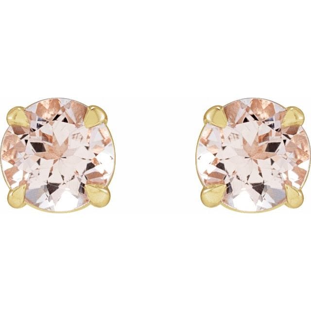 saveongems Jewelry 14K Pink Morganite Earrings