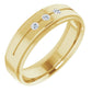 saveongems Jewelry 1/10ctw::2mm / 7 / 14K Yellow Grooved Band 14K gold