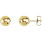 Save On Diamonds 7 mm / Yellow Ball Earrings
