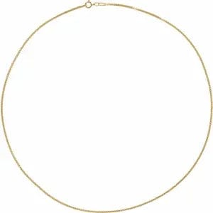 saveongems Jewelry 1.3mm / 7 Inch (Bracelet ONLY*) / 14K Yellow Diamond-Cut Box Chain Bracelet