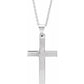 Save On Diamonds Gold Cross Necklace 18" (Unisex)