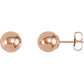 Save On Diamonds 8 mm / Rose Ball Earrings