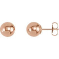 Save On Diamonds 8 mm / Rose Ball Earrings